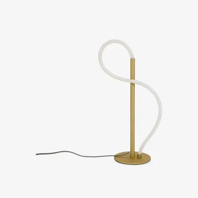 Heal's Heal's Wave LED Table Light Satin Gold - Heal's UK Furniture