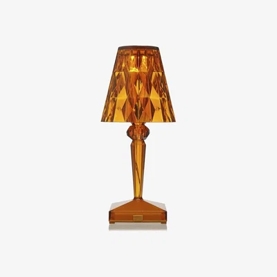 Heal's Kartell Battery LED Portable Table Lamp Amber Small