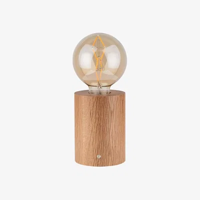 Heal's Heal's Bristol Touch Lamp Walnut - Heal's UK Lighting