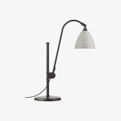 Heal's Gubi Bestlite BL1 Table Lamp Black Brass Bone China Shade - Heal's UK Lighting