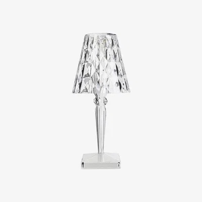 Heal's Kartell Battery Table Lamp Transparent Crystal Large - Heal's UK Lighting