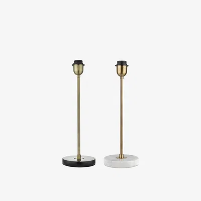 Heal's Heal's Simple Stick Table Lamp White Marble - Heal's UK Lighting