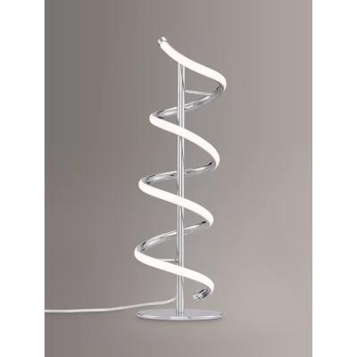 John Lewis John Lewis & Partners Zena LED Twist Table Lamp, Polished Chrome