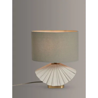 John Lewis John Lewis & Partners Fan Concrete Table Lamp, Natural