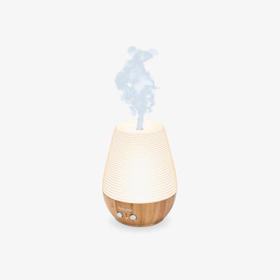 John Lewis Beurer LA 40 Aroma Diffuser LED Table Lamp, White/Wood