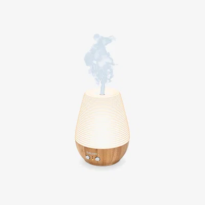 John Lewis Beurer LA 40 Aroma Diffuser LED Table Lamp, White/Wood