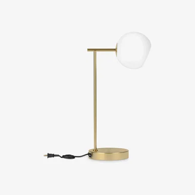 John Lewis west elm Staggered Glass Table Lamp, Brass