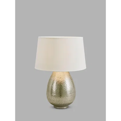 John Lewis John Lewis & Partners Valda Table Lamp, Silver