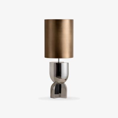 John Lewis Lights & Lamps x Elle Decoration Edition 1.5 & Edition 1.9 Table Lamp, Silver/Brass