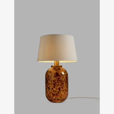 John Lewis John Lewis Tortoiseshell Glass Table Lamp, Brown