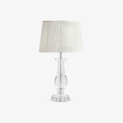 John Lewis Laura Ashley Mya Solid Glass Table Lamp, Clear