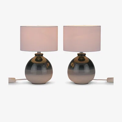 John Lewis John Lewis & Partners Martha Ceramic Table Lamps, Set of 2