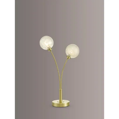 John Lewis Där Avari Table Lamp, Satin Brass