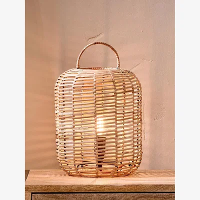 John Lewis Nkuku Noko Wicker Small Table Lamp, Natural