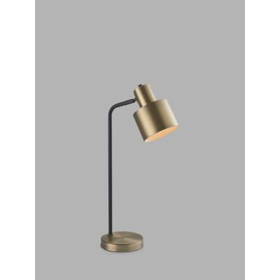 John Lewis Bay Lighting Giles Desk Lamp, Antique Brass/Black