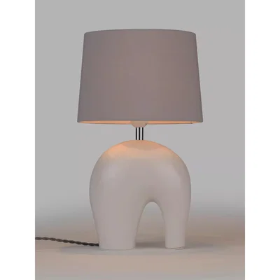 John Lewis John Lewis & Partners Baby Elephant Ceramic Table Lamp, White
