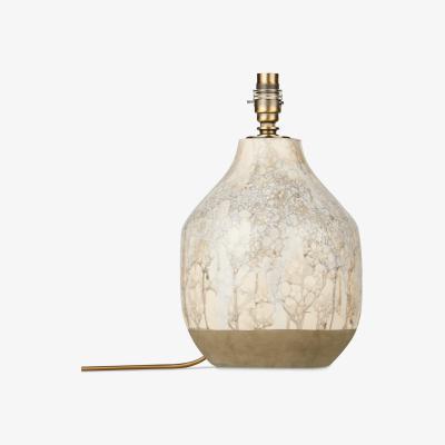 John Lewis Croft Collection Eren Ceramic Lamp Base, Grey, H30cm