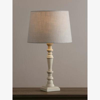 John Lewis Laura Ashley Tate Candlestick Table Lamp, Matt White