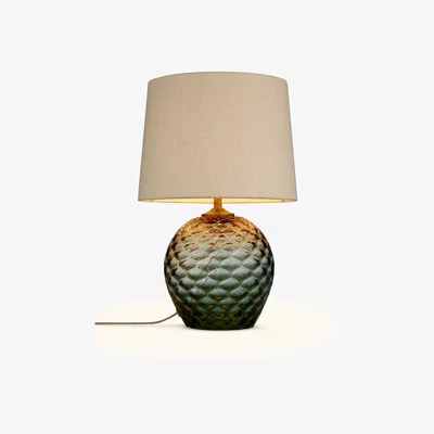 John Lewis John Lewis & Partners Abigail Dimple Ombre Table Lamp, Green
