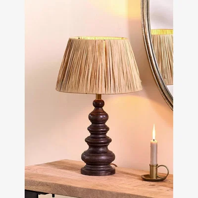 John Lewis Nkuku Manua Mango Wood Small Table Lamp Base, Brown
