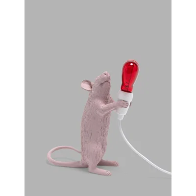 John Lewis Seletti Love Edition Mouse LED Table Lamp, Pink