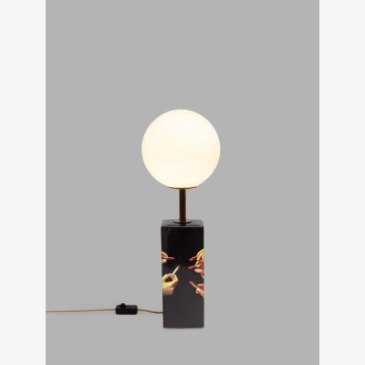 John Lewis Seletti Lipstick Table Lamp, Black