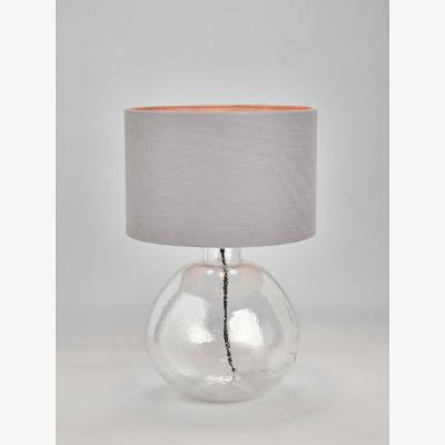 John Lewis Pacific Lifestyle Beja Glass Table Lamp, Clear