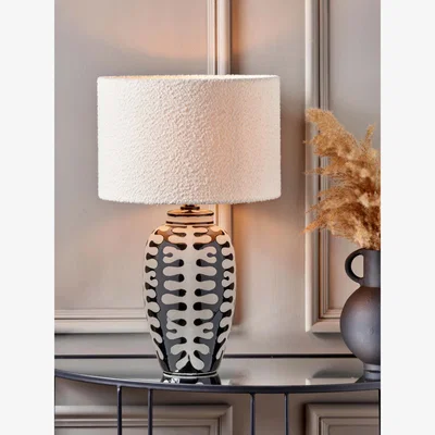 John Lewis Pacific Lifestyle Elkorn Tall Ceramic Table Lamp, Black