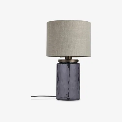 John Lewis John Lewis & Partners Ripple Glass Table Lamp, Green