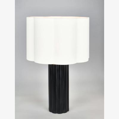 John Lewis Pacific Lifestyle Petula Scallop Table Lamp, Black