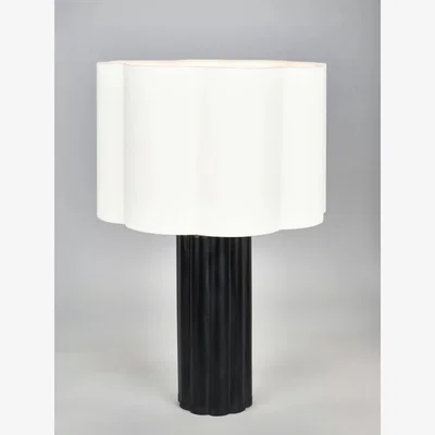 John Lewis Pacific Lifestyle Petula Scallop Table Lamp, Black
