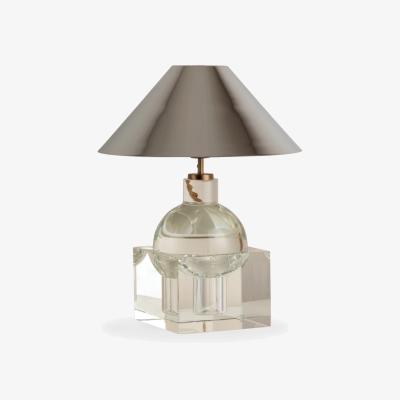 John Lewis Lights & Lamps x Elle Decoration Edition 1.4 & Edition 1.11 Table Lamp, Clear/Chrome