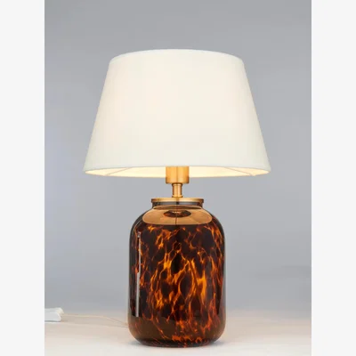 John Lewis John Lewis Bedside Natural Table Lamp, Tortoise