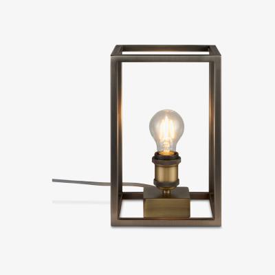 John Lewis John Lewis & Partners Boundary Table Lamp, Brass/Pewter