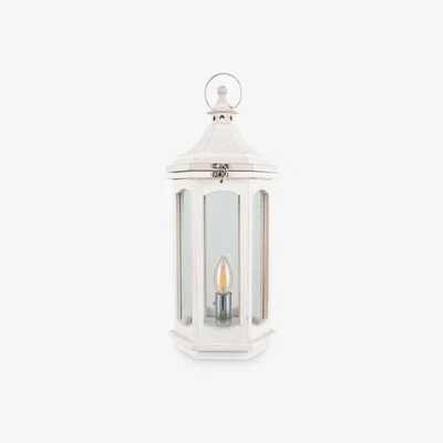 John Lewis Pacific Lifestyle Adaline Wooden Lantern Table Light, White
