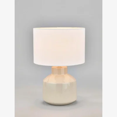 John Lewis Pacific Lifestyle Nora Ceramic Table Lamp, Cream