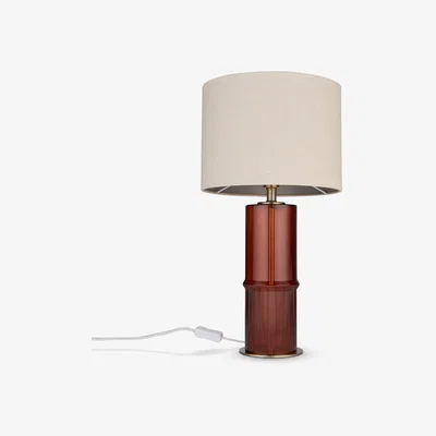 John Lewis John Lewis Pasadena Glass Table Lamp, Brown