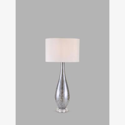 John Lewis John Lewis Teardrop Glass Table Lamp, Grey