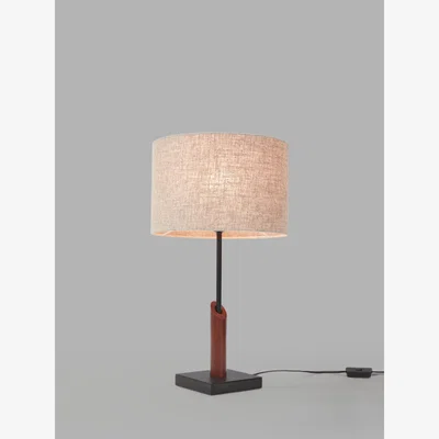 John Lewis John Lewis Fishing Rod Table Lamp, Walnut/Black