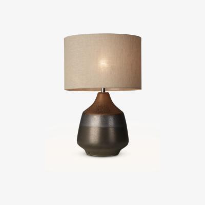 John Lewis John Lewis & Partners Delaney Metallic Glaze Ceramic Table Lamp, Bronze