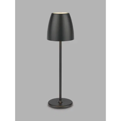 John Lewis Där Munich LED Rechargeable Outdoor Table Lamp, Black