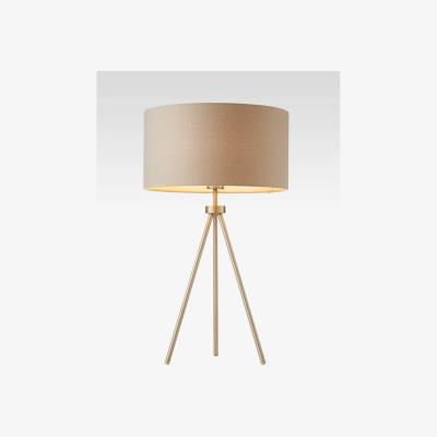 John Lewis Bay Lighting Jax Tripod Table Lamp, Matt Nickel