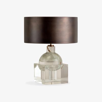 John Lewis Lights & Lamps x Elle Decoration Edition 1.4 & Edition 1.12 Table Lamp, Clear/Bronze