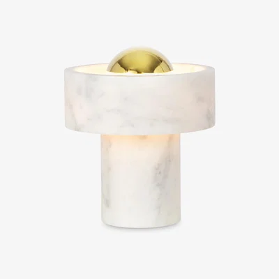 John Lewis Tom Dixon Stone Marble LED Portable Table Lamp, Stone