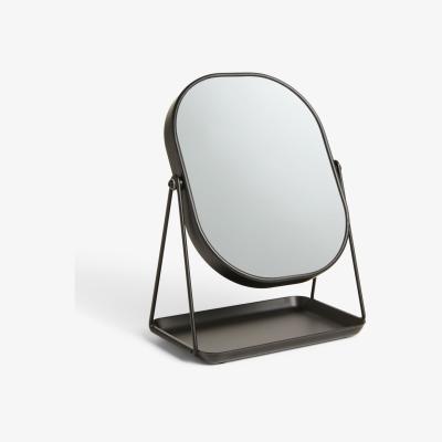 John Lewis ANYDAY John Lewis & Partners Matt Black Pedestal Mirror