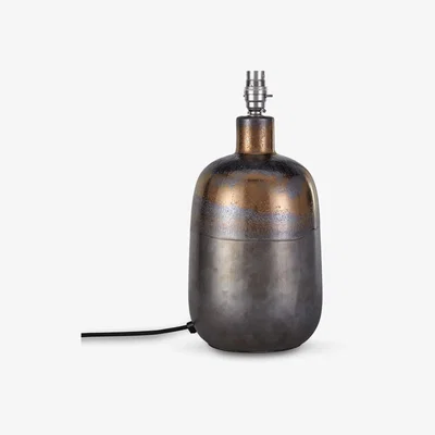 John Lewis John Lewis & Partners Ember Metallic Ceramic Lamp Base, Bronze, H30cm
