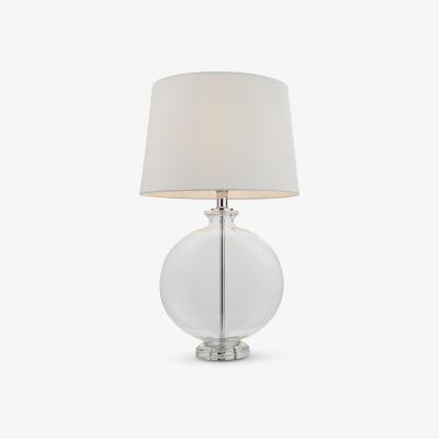 John Lewis Bay Lighting Maddie Glass Table Lamp, Nickel