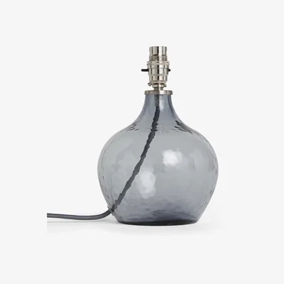 John Lewis John Lewis & Partners Robyn Small Mottled Glass Lamp Base, H24cm
