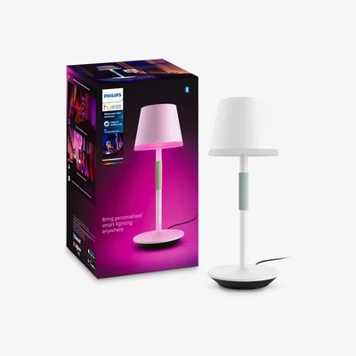 John Lewis Philips Hue Go Portable Table Lamp, White