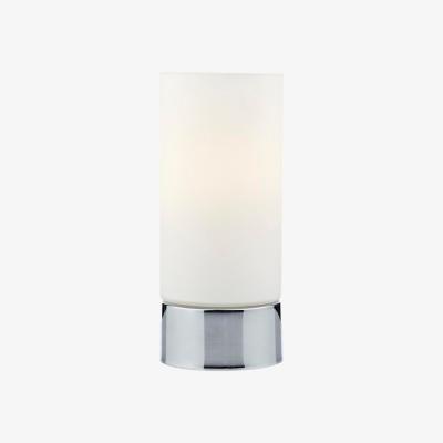 Knees dar lighting JOT4050 Jot Touch Table Lamp Polished Chrome with Glass Shade